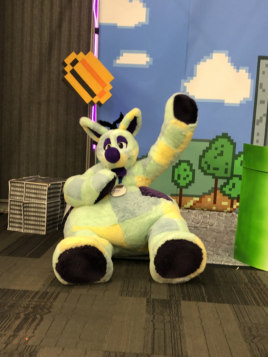 woozleplush's tweet photo. As a connoisseur of plush stuffing, I was honored to have the plushiest plush @AuraPuffs as my filler. Oh the chaos I forced him to cause! 

And a big thank you to @MainMandarin for documenting this plushification (and letting me steal his photos mwa ha ha) #FC2024 https://t.co/WVCsujuaJt