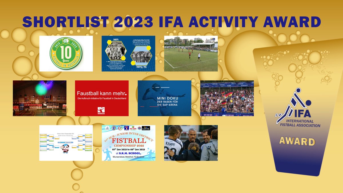 j_verleger's tweet photo. Zehn Nominierungen aus neun Ländern stehen auf der Shortlist für den IFA 2023 ACTIVITY AWARD

See more: https://t.co/PUg0t2kDrx

#wearefistball https://t.co/iTKNeMe5rS