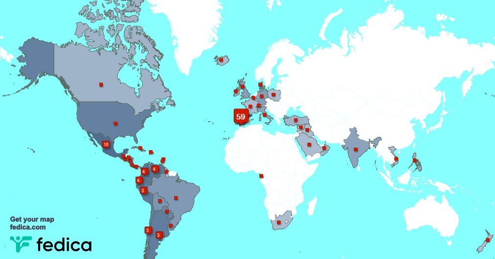 I have 43 new followers from Spain 🇪🇸, Chile 🇨🇱, and more last week. See fedica.com/!Diabetes_SEMI