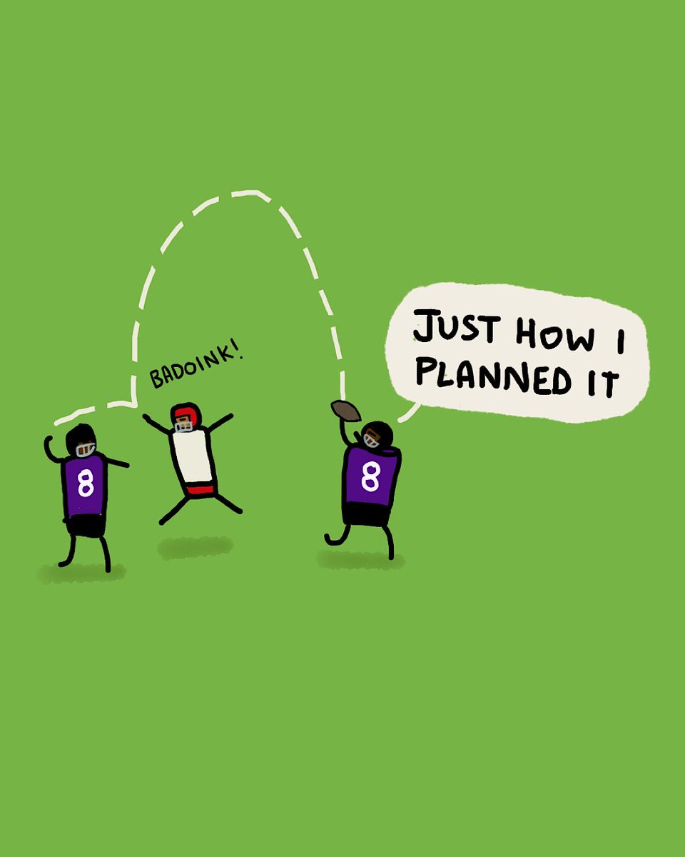 fitbatweets's tweet image. Lamar passes it to himself. #NFLPlayoffs #KCvsBAL @SkySportsNFL @NFLUK