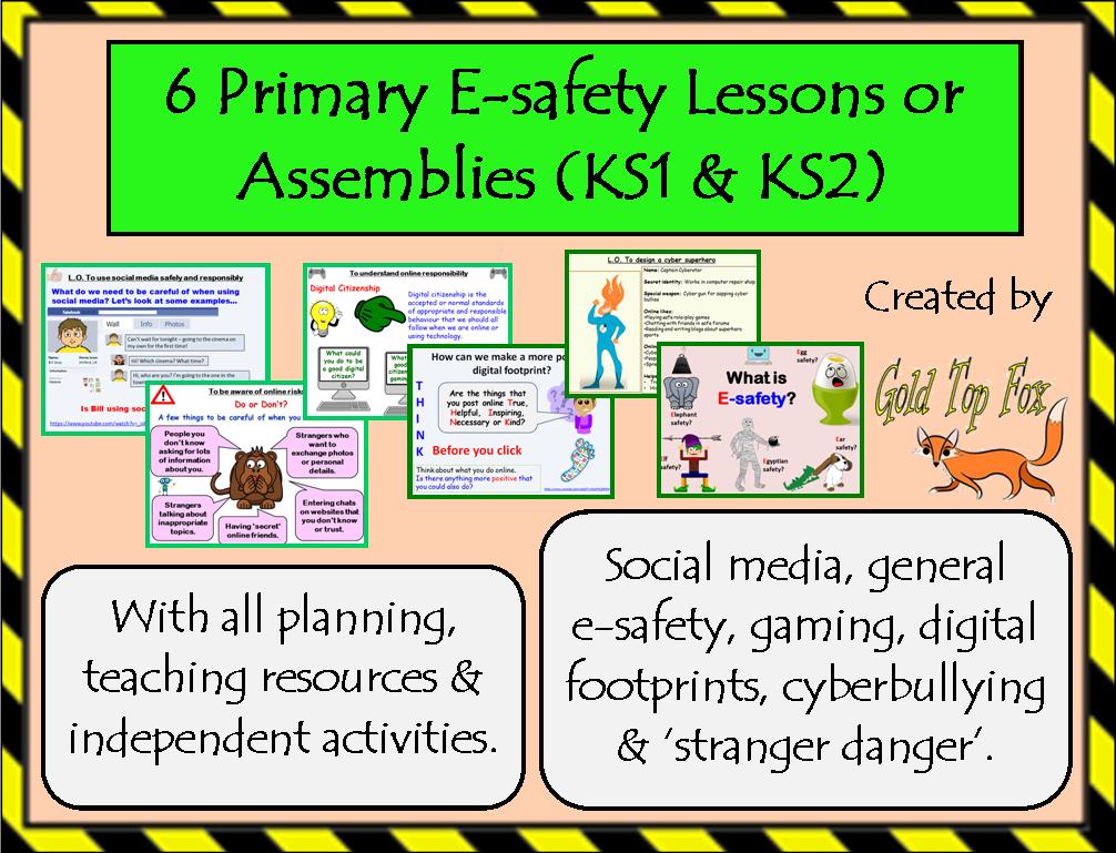 goldtopfox_tes's tweet photo. Plenty of useful #internetsafety lessons in my @TesResources shop for February's #SaferInternetDay: https://t.co/6725M8Nl7R… #esafety #CyberBullying #digitalfootprint https://t.co/HCfHcm5kC1