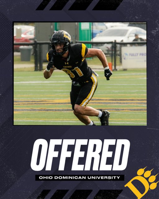 After a amazing talk with @CoachJamesLee I’m truly blessed to receive my 3rd offer from @OhioDominicanFB #AGTG