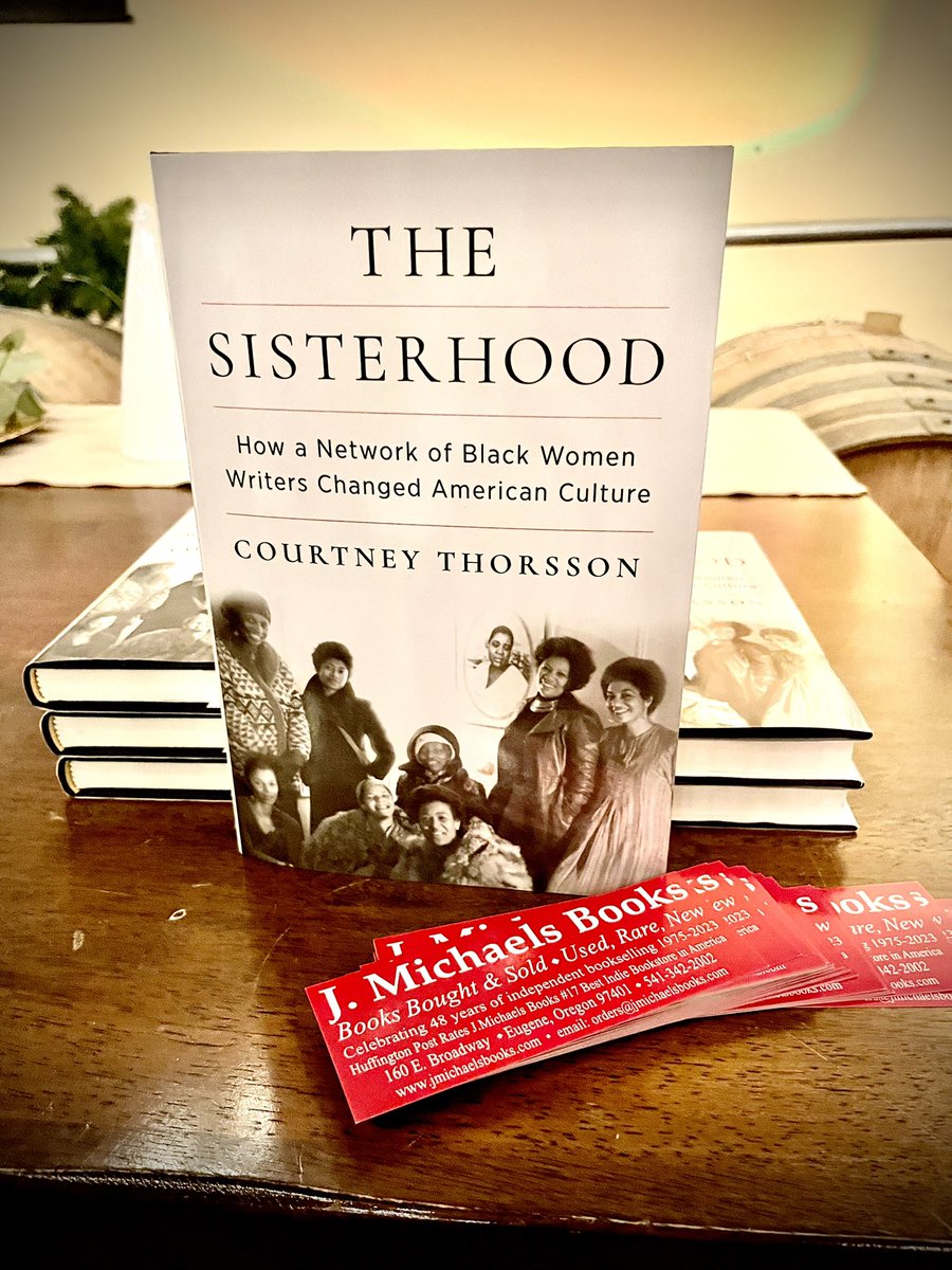 Thank you @FaithelaBee @uo_humanities @CapitelloWines and J. Michaels Books! #TheSisterhood 💜📚