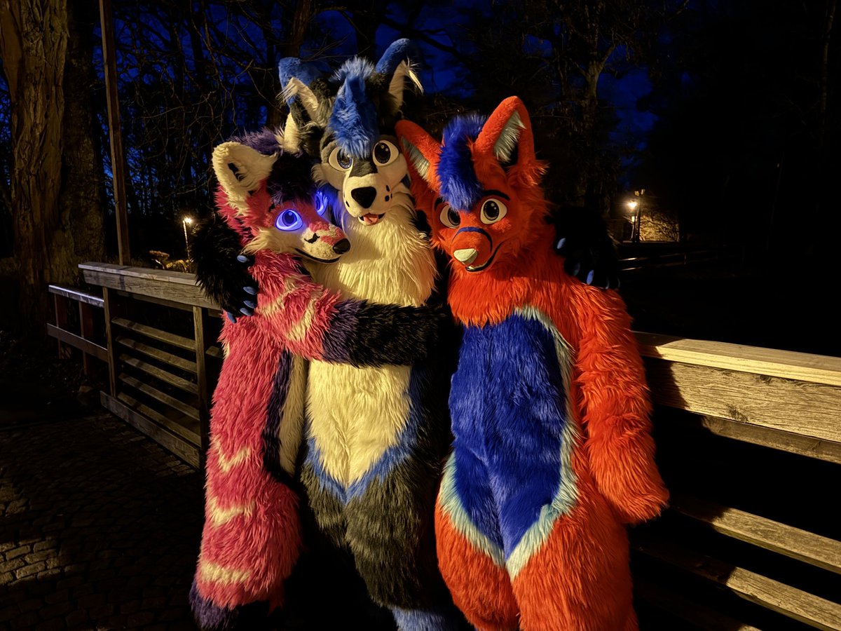 Amex_Husky's tweet photo. Little Night Suitwalk at @Kyraanim  Birthday through the Altenburg with @dergfrnd67 , @ProeliumTheFox 
🪡@whitewingsuits https://t.co/tgKCX36OTD