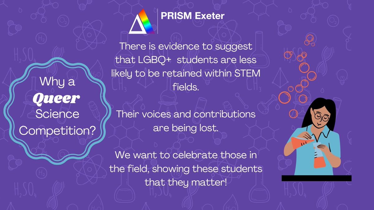 By encouraging students to explore and celebrate the achievements of LGBTQIA+ professionals in STEMM, we hope to foster a more diverse and representative narrative in these disciplines. Find out more at our website: prismexeter.com/qsc