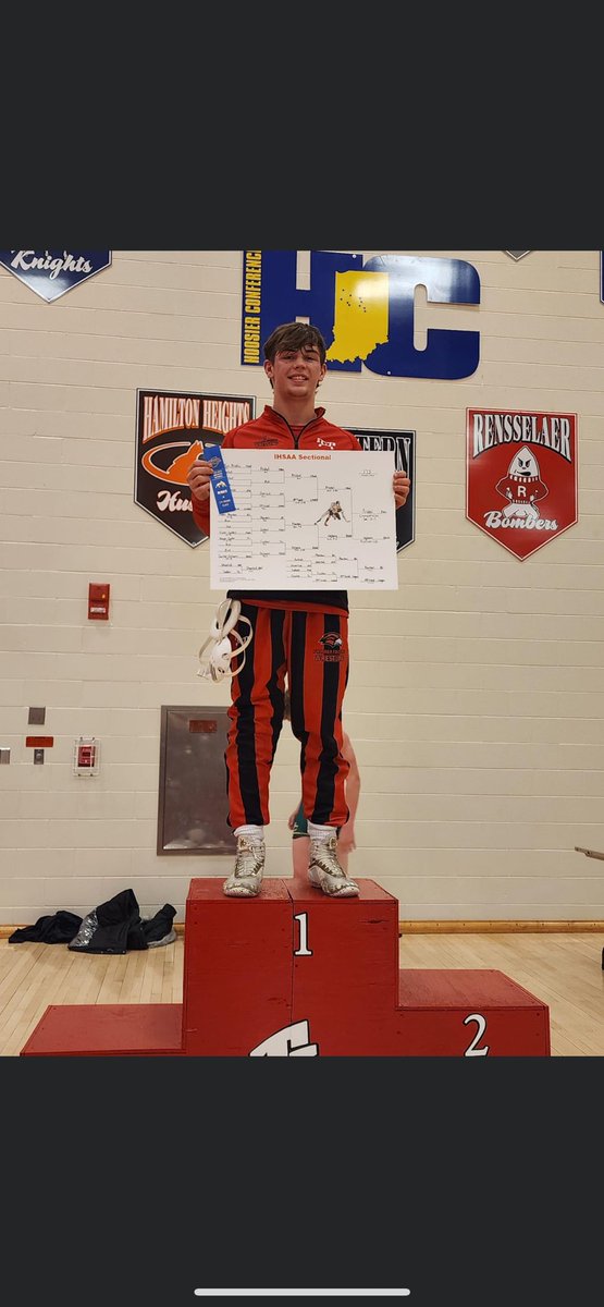 Congrats to Football senior Griffin Prickel! Sectional champion in wrestling! #keeprolling #Falconproud