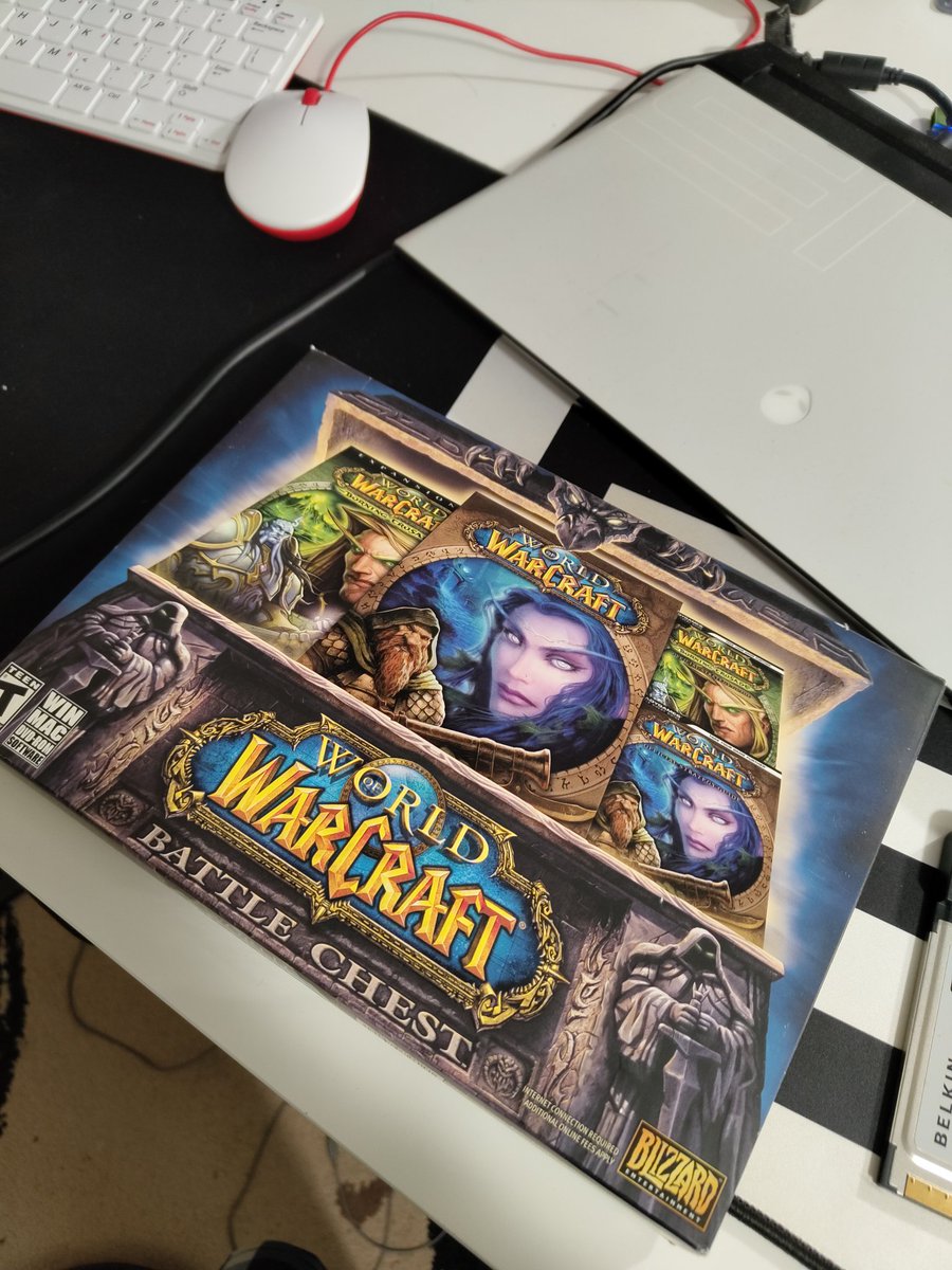 Cleaning up some stuff and found my wow battle chest