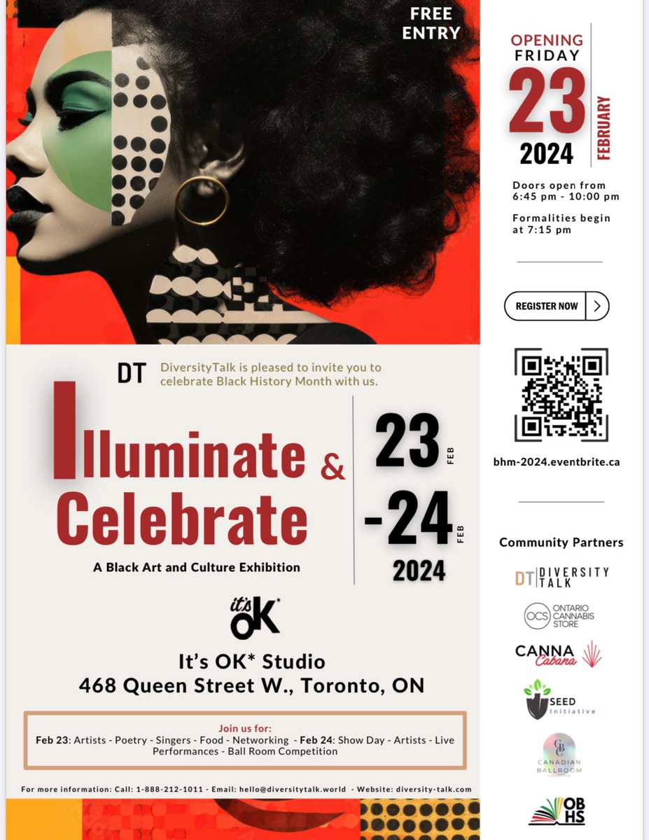 Tuesday is the last day to submit art for the showcase! Tag an artist you think should participate email questions to hello@diversitytalk.world #BlackHistoryMonth #torontoevents