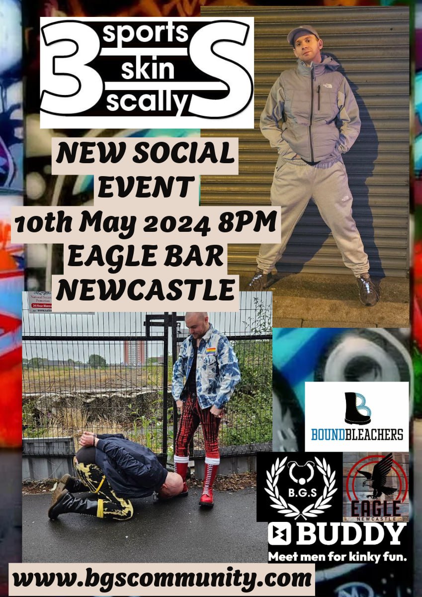 BGS_EVENTS's tweet photo. Newcastle 3's Sports skin Scally 
Event 10th May 
Y not get down to the Eagle and have a great time https://t.co/8y9obTx2OE
