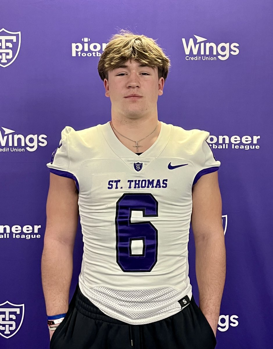Thanks <a href="/CoachHolinka/">Brett Holinka</a> for the Junior Day invite.  Had a great time learning about the program. #Linebacker <a href="/Coach_Caruso/">Coach Glenn Caruso</a> @kuchinski8 <a href="/UST_Football/">St. Thomas Football</a> <a href="/MarmionFB/">Marmion Football</a> <a href="/MarmionAD/">Marmion Athletics</a> <a href="/EDGYTIM/">Timothy “EDGYTIM” OHalloran</a> <a href="/PrepRedzoneIL/">Prep Redzone Illinois</a> <a href="/underdogrush/">Underdog Training</a> <a href="/GregSmithRivals/">Greg Smith</a>