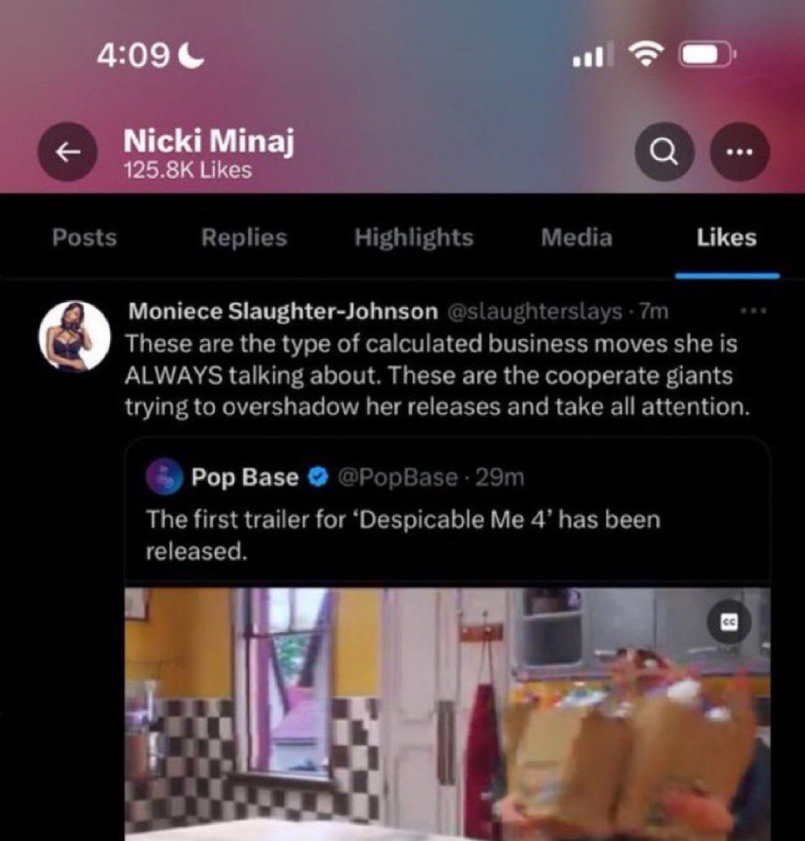 WOEFULFAE's tweet photo. because megan told beyoncé to tell jay to tell the ceo of illumination to release the trailer https://t.co/1U8RtOfuy3