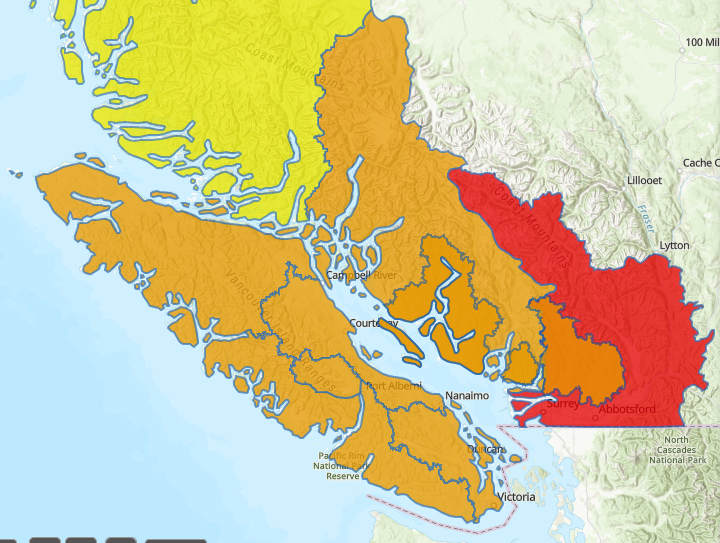 UPGRADE: #BC River Forecast Centre has upgraded to Flood Warning for Sumas River. River levels have exceeded or will exceed the river bank soon. Stay clear of flood water. More info: bcrfc.env.gov.bc.ca/warnings/index… #BCFlood