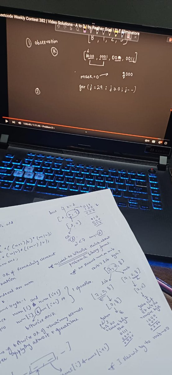 RyugaG16's tweet image. Day-11 of #30daycodingChallenge
 Topics - 
✔ Worked on my collaborative code editor  project 
DSA topics-
○Gave leetcode contest 382 today ( given LC contests after months and it feel weirdly uncomfortable )
○ Upsolved contest questions

#coding #CodingJourney