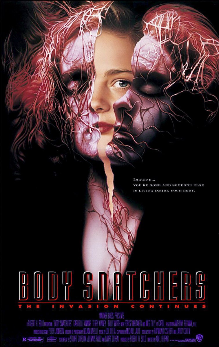 FilmNewsNos's tweet photo. 🎬MOVIE HISTORY: 30 years ago today, January 28, 1994, the movie ‘Body Snatchers’ opened in theaters!
@GabrielleAnwar #TerryKinney #BillyWirth #ChristineElise #RLeeErmey #ReillyMurphy #ForestWhitaker #MegTilly #KathleenDoyle #AbelFerrara https://t.co/t3jhhXlmkn