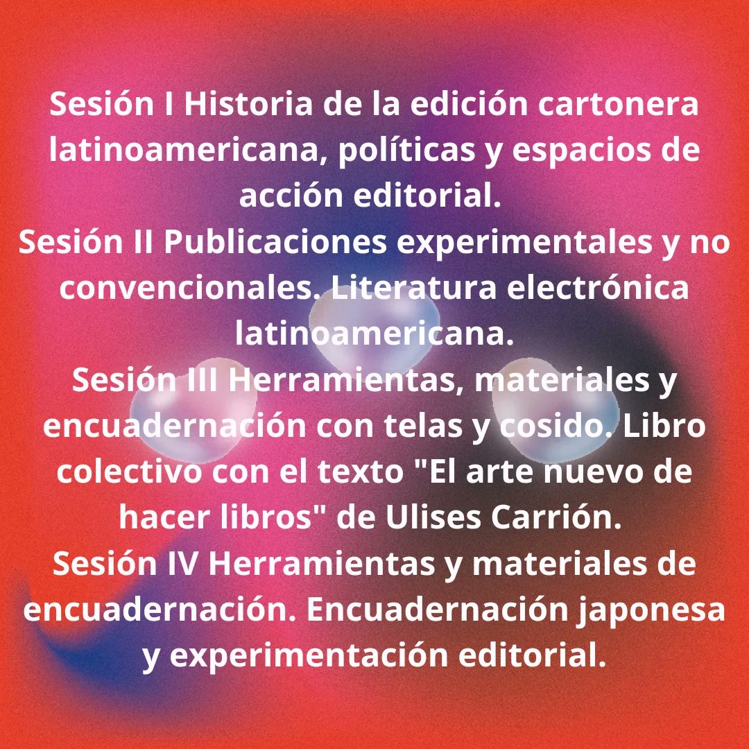 🪩🪻💮Se viene nuestro próximo taller virtual de edición artesanal, experimental y electrónico en febrero 💕 y estamos brindando el 50% de descuento. Para aplicar sigue estos pasos en nuestro IG @lumpericaeditorial  instagram.com/p/C2p2WxZxT7T/…