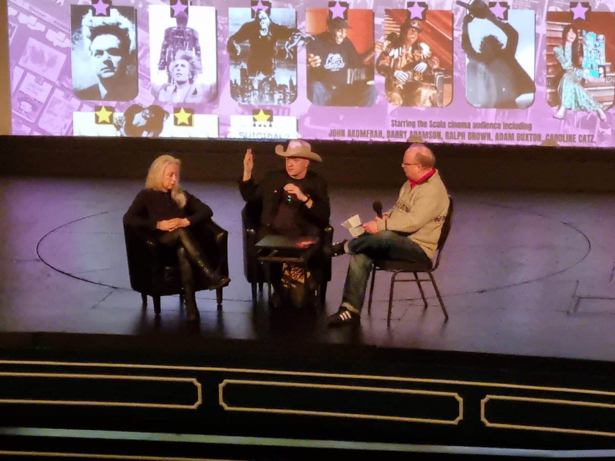 Scala!!! @_theriverside earlier tonight with @AliCatterall & #JaneGiles for a Q&A for start of my Cinema on Screen series theriverside.co.uk/seasons/cinema… @scalacinema #scala #janegiles #alicatterall #documentary #theriverside #cinema #suffolk
