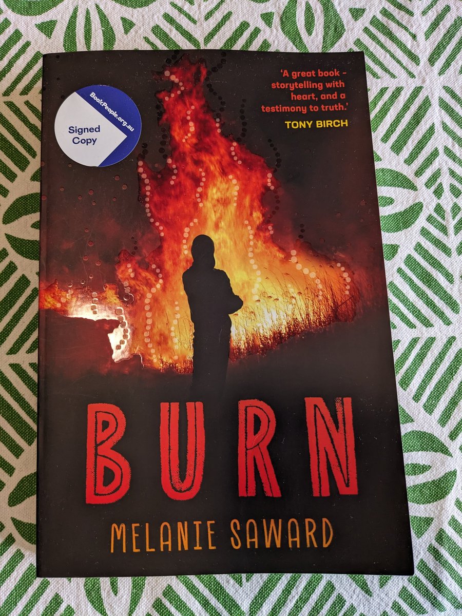 Just finished this fabulous book: 'Burn' by Melanie Saward. Buy it! We will be reading this with Texta Book Club this year too. #QUT #QUTArtMuseum #QUTLibrary
