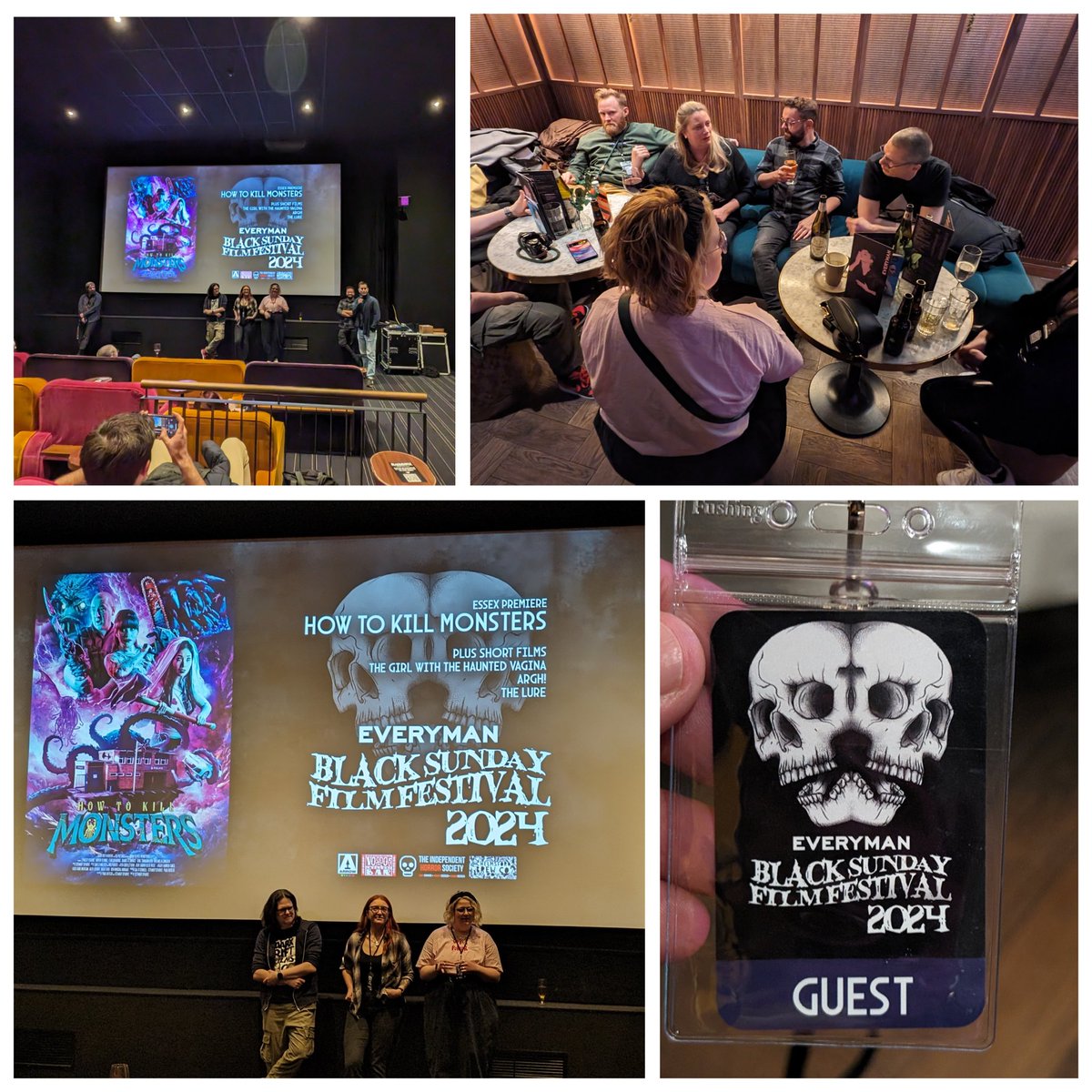 Popped into the @BlackSunday_Co fest at @everymanchelmsford cool venue, great vibe and caught @htkmonsters and some cracking shorts including The Girl With The Haunted Vagina by @PanadTweets @bonhamkt 🙌🏾