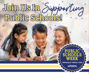 LearningFirst's tweet photo. 🌟Mark your calendars to join us in recognizing Public Schools Week, Feb. 26 - March 1, 2024. Together let's showcase the amazing work happening in our schools! 📷#PSW24 #PublicSchoolProud https://t.co/WQvnofrZol https://t.co/1J8VNt1tIT