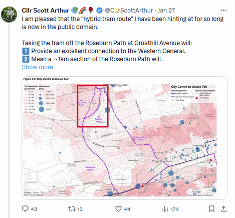 SpokesLothian's tweet photo. @tkerby @CllrScottArthur 👍#ActiveTravelActionPlan which goes to Cttee before this, stresses 'connected' network
🙄Banning🚲disconnects the incredible #roseburn/#leith🚙-free route
👍#CirculationPlan also at Cttee, says this will be part of #FutureStreets #cyclenetwork
🙄You can't then vote to scrap it! https://t.co/nR7BMOiEil