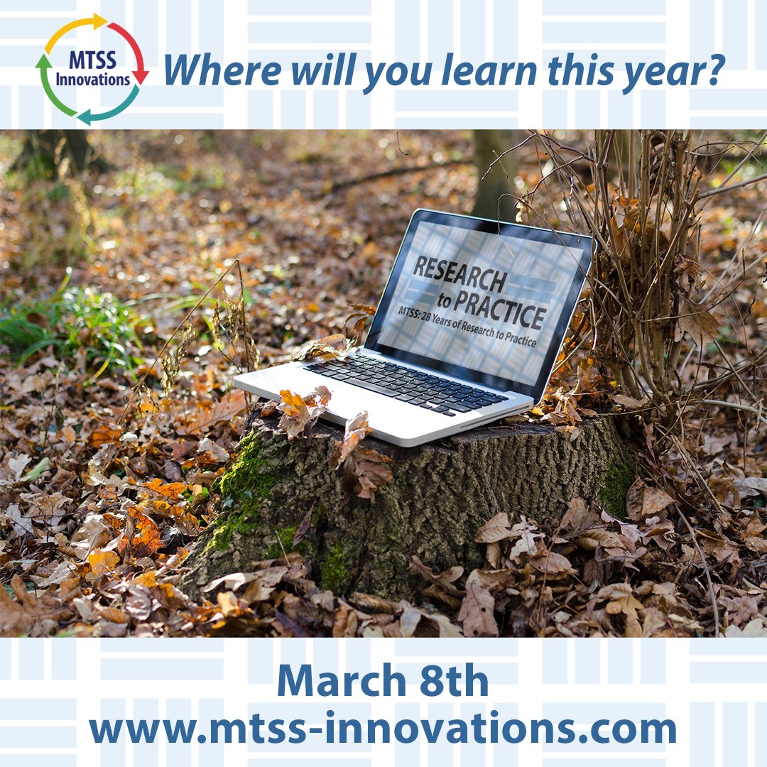 👉 MTSS Innovations Conference 2024
28 Years of #Research to #Practice
Mar 8, 2024

mtss-innovations.com

#MTSSInnovations #MTSS #VirtualLearning #Education #conference2024