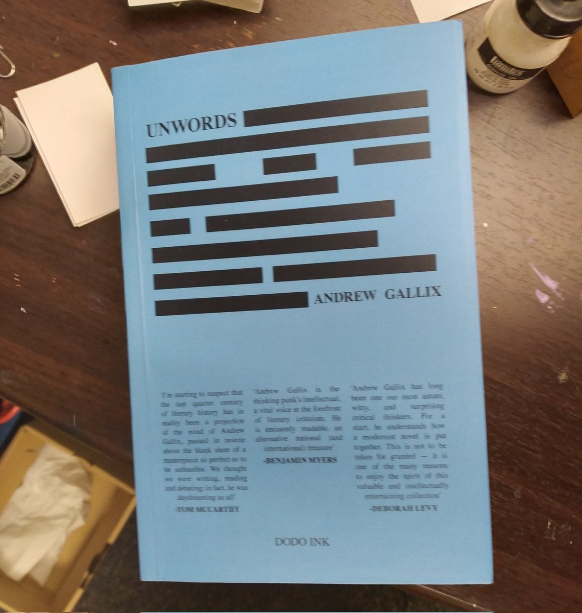 This book is insane! I'm stunned. Order now before impossible. Over 600 pages of fabuleux thinking. Whooo! @andrewgallix @DodoInk