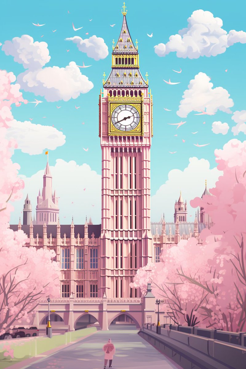 Timeline cleanser Imagine if Big Ben was made Kawaii 😊 Have a lovely week everyone Z 💙🏳️‍🌈🏳️‍⚧️💙