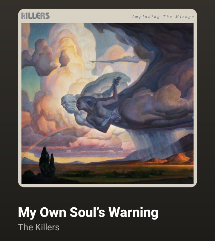 #3rdMillenniumMusic

Free (2020)

The Killers- My own souls warning 

Came on to this when I saw them.