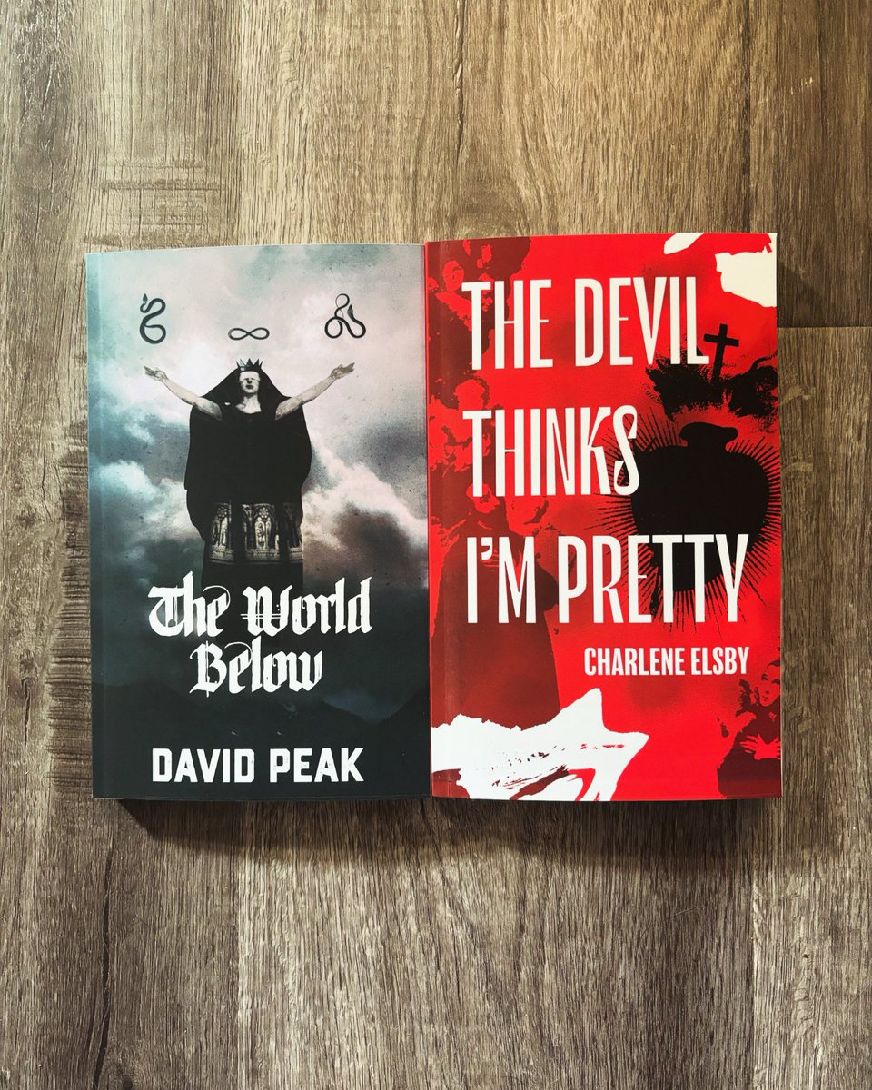 just arrived: THE WORLD BELOW by David Peak // THE DEVIL THINKS I’M PRETTY by @ElsbyCharlene — @apocpartypress