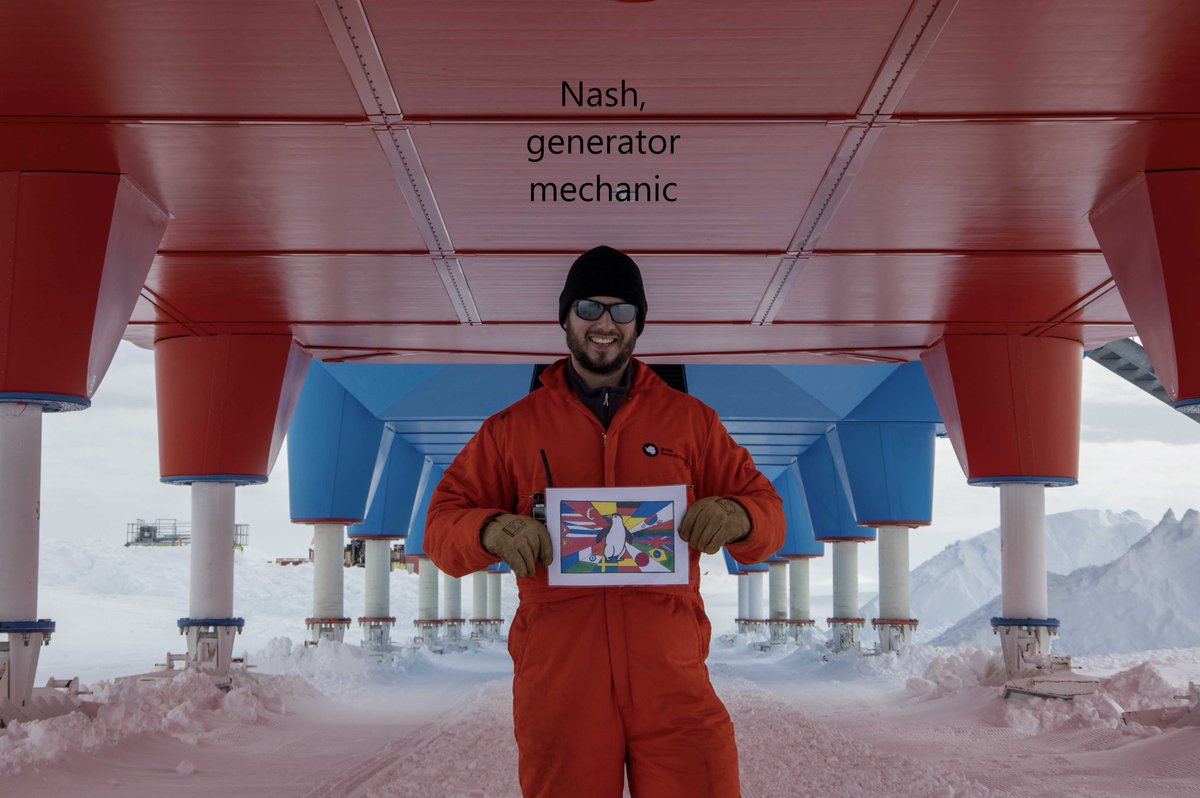 More flags back from Antarctica! Quite a few this year have made it to Halley, my favourite station! <a href="/UKPolarNetwork/">UK Polar Network</a> thank you Iain for getting these photos to us, showing lots of work happening at Halley!