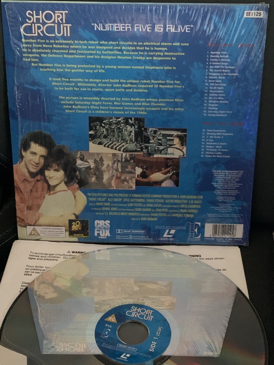 PassThePlunger_'s tweet photo. Another childhood favourite back into my life, but in #LaserDisc form!
-
#Retro #PTP #LaserDiscLounge #ShortCircuit #Jonny5 #LaserDisc #LD #80s #Movie https://t.co/2oFqczwze9