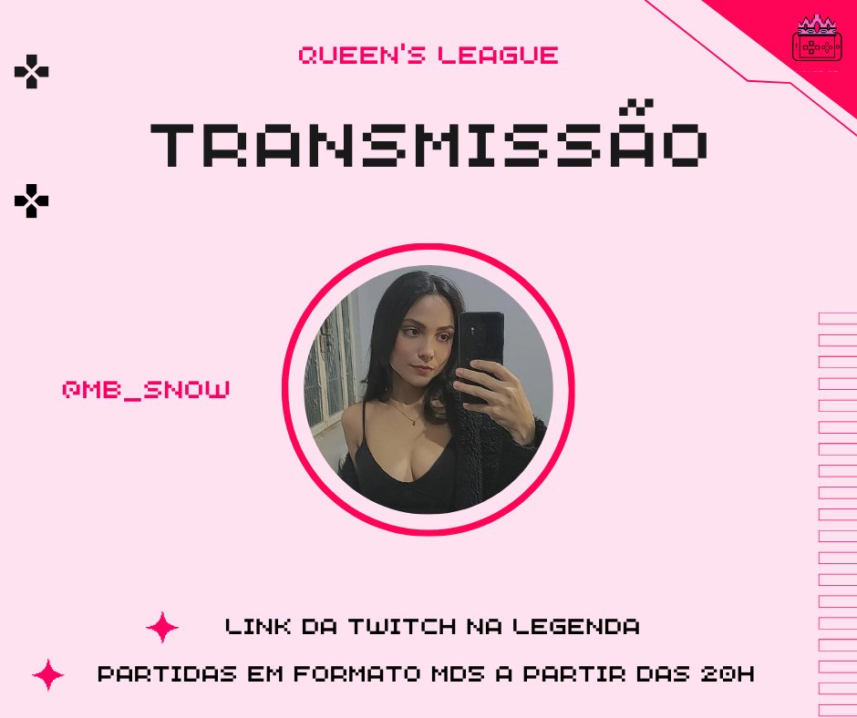 hokqueens's tweet photo. Nossa final hoje será em formato MD5 a partir das 20h com transmissão da @mb_snow corre lá que já já tá começando! 🥳🥳

Link da twitch:
https://t.co/GrZU15w9td

* @HoK_BR * https://t.co/mCAyS9qYxL