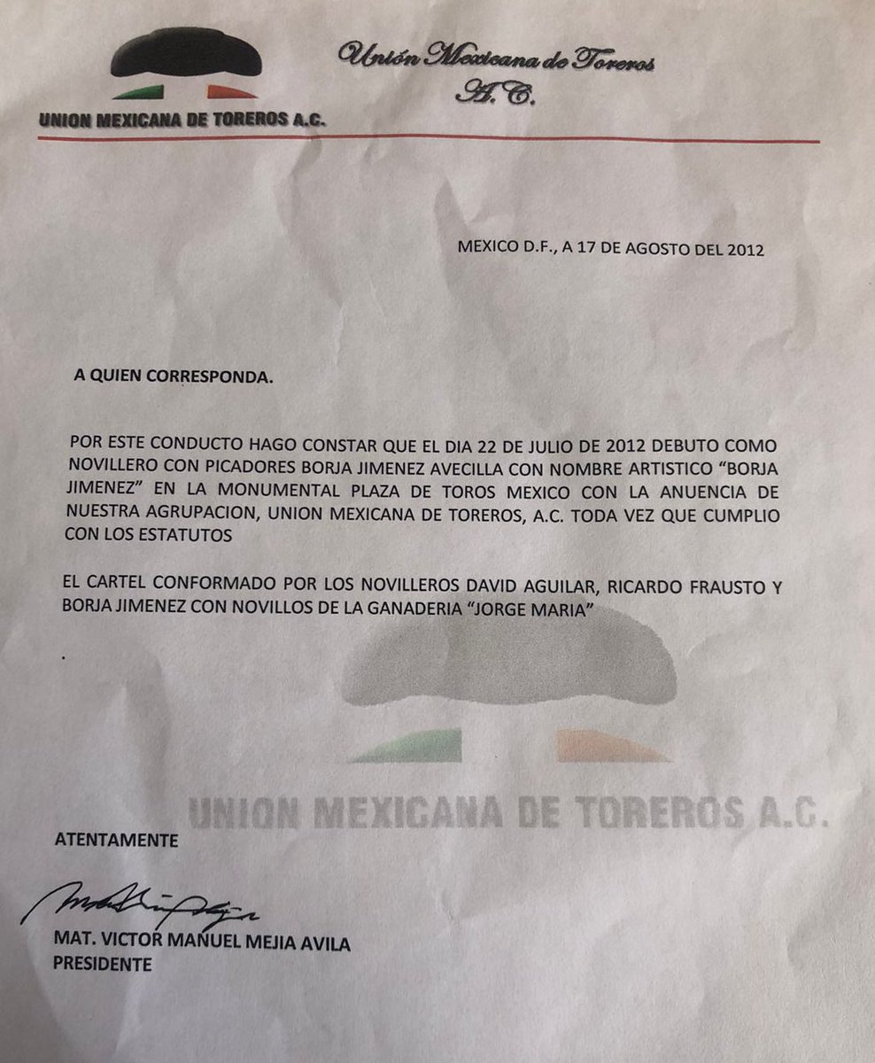 BorjaJimenez92's tweet photo. Enhorabuena a la afición Mexicana por la reapertura de la Monumental Plaza de toros México !!

En esta grandiosa plaza de toros fue mi debut con picadores https://t.co/1LKhrcQRbp