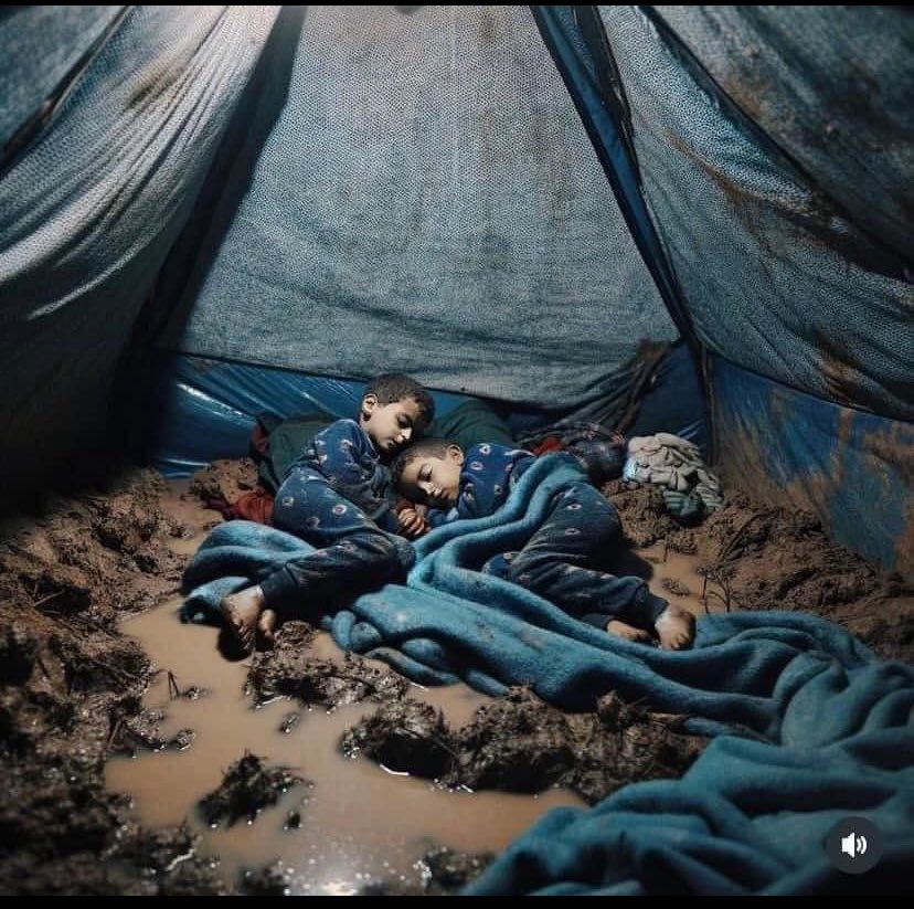 İnsanlığın çamura gömüldüğü yerdir Gazze…