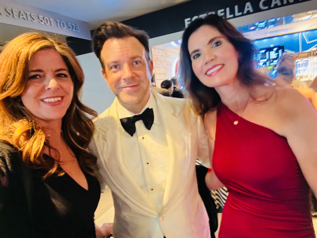 "Don't worry about going to the Emmys," she said. NOW I get it! 
<a href="/hoquinn/">Amy Park</a> @jason_sudeikis #emmys #samanthabrooke