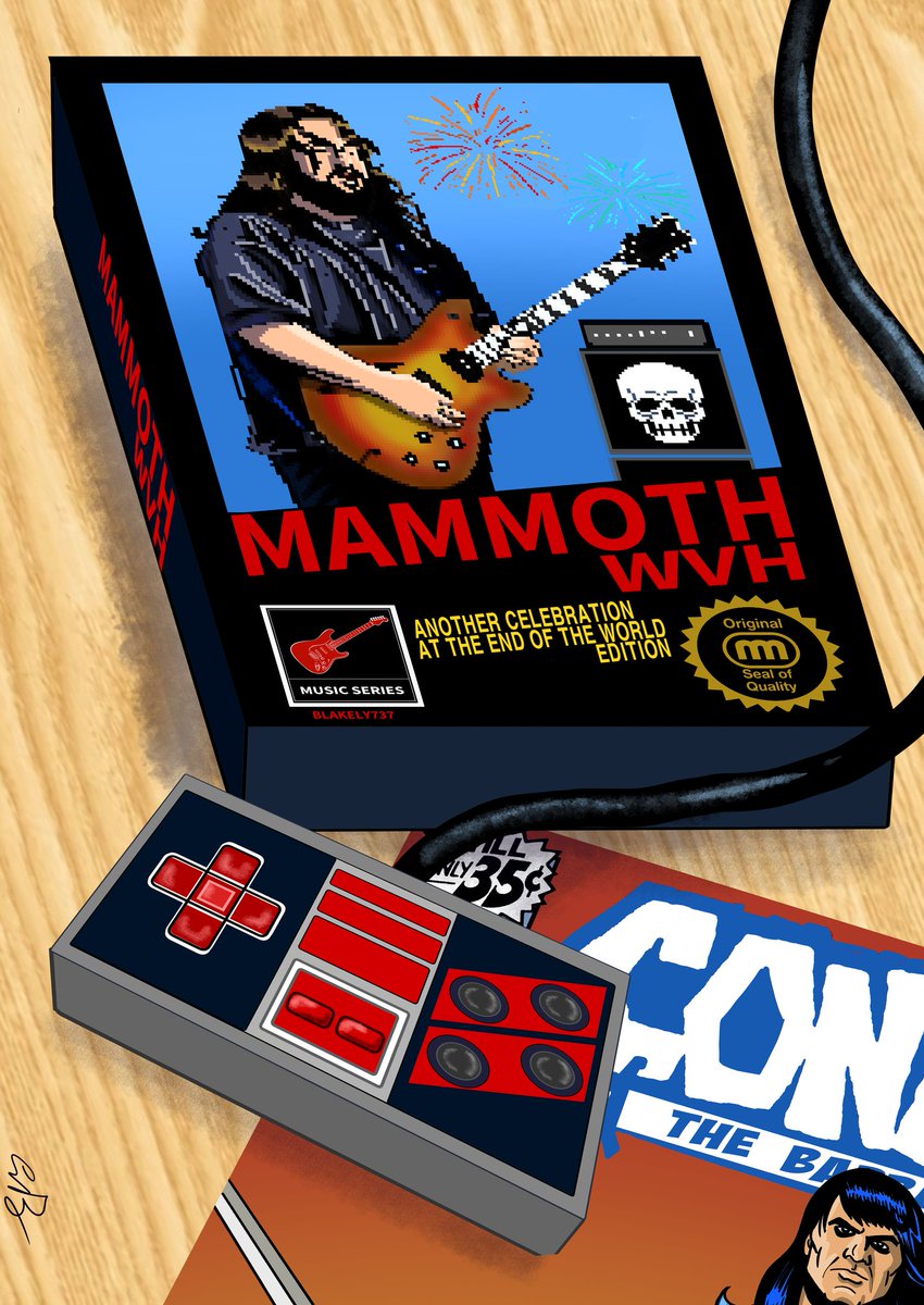 Having a little fun with my Mammoth WVH NES game box art. @mammothwvh @WolfVanHalen