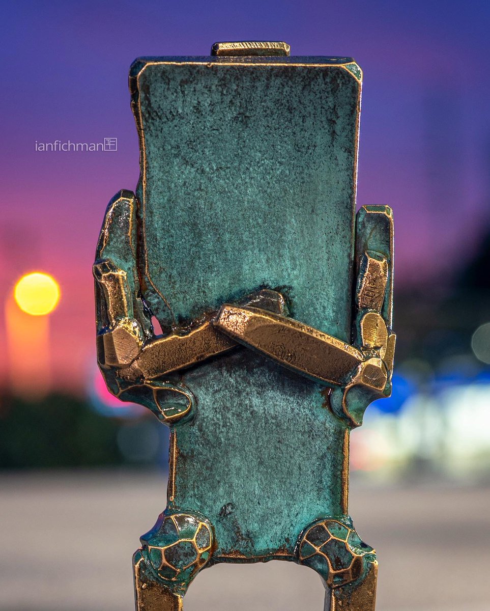 “You are Here” 
codename: TOTEM
2023
patinated brass-plated steel
11"H x 3"W x 2”D / 4 lbs
$1K