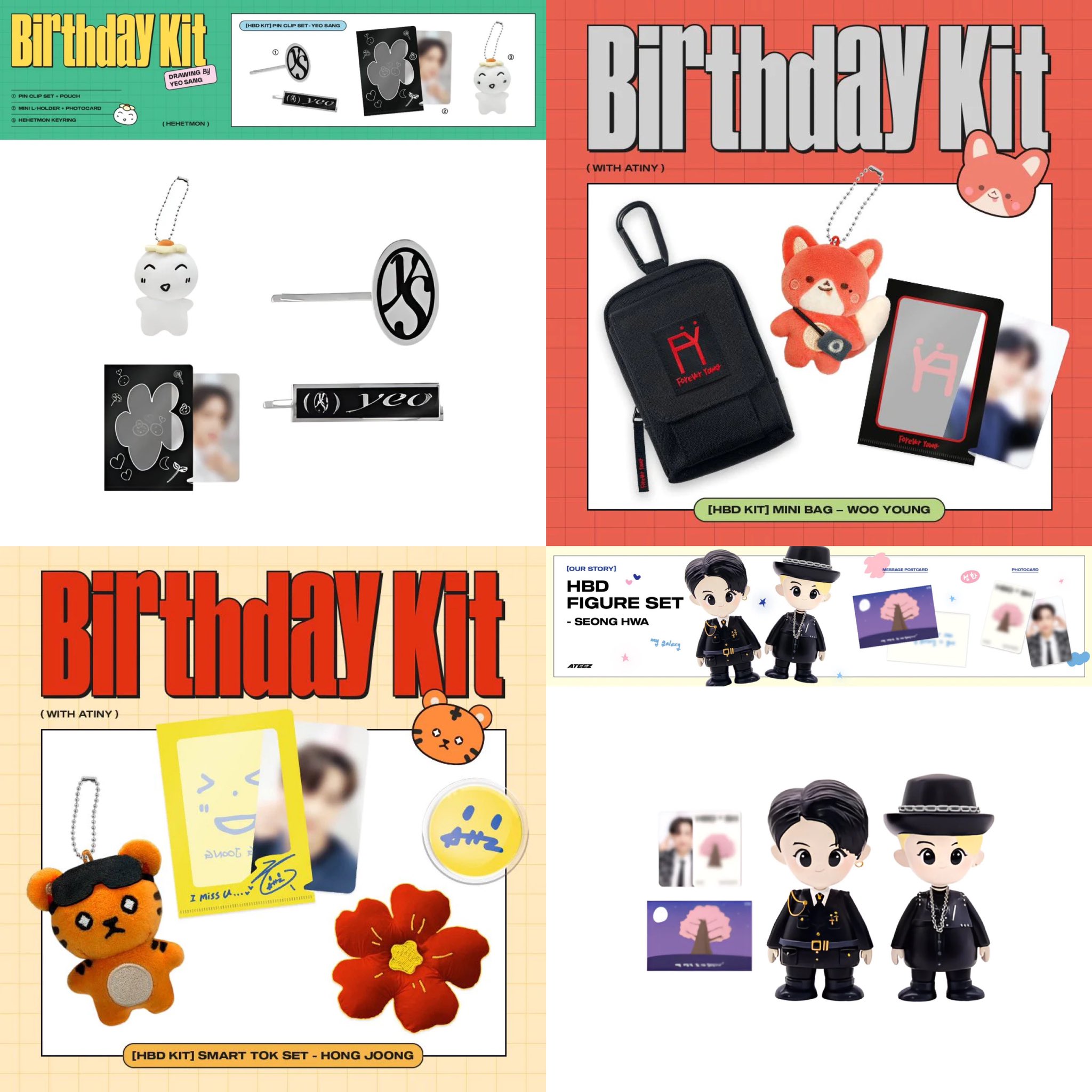ATEEZ Official HBD KIT YEOSANG Pin Clip Set – K-STAR