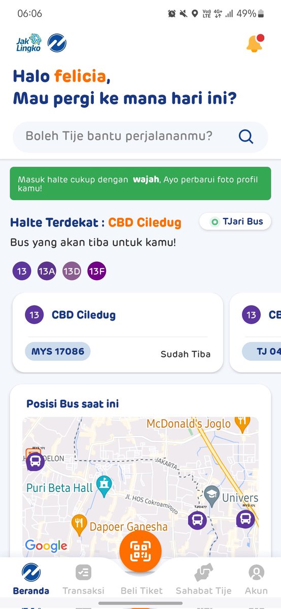 feyydiary's tweet photo. @PT_Transjakarta minta pake aplikasi Tije, tapi selalu ga ngebaca rute yg tangerang, cuma kebaca sampe ciledug aja 🤪 T11 S11 ga ads tuh 😅 https://t.co/2W9CpgEcK1