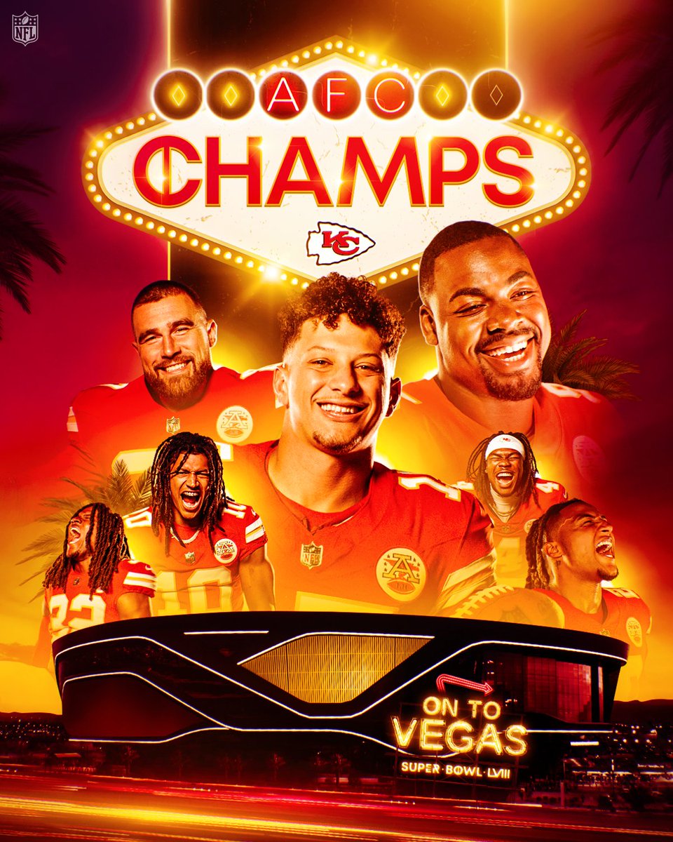 The @Chiefs are AFC Champions for the 4th time in the last 5 years! #NFLPlayoffs