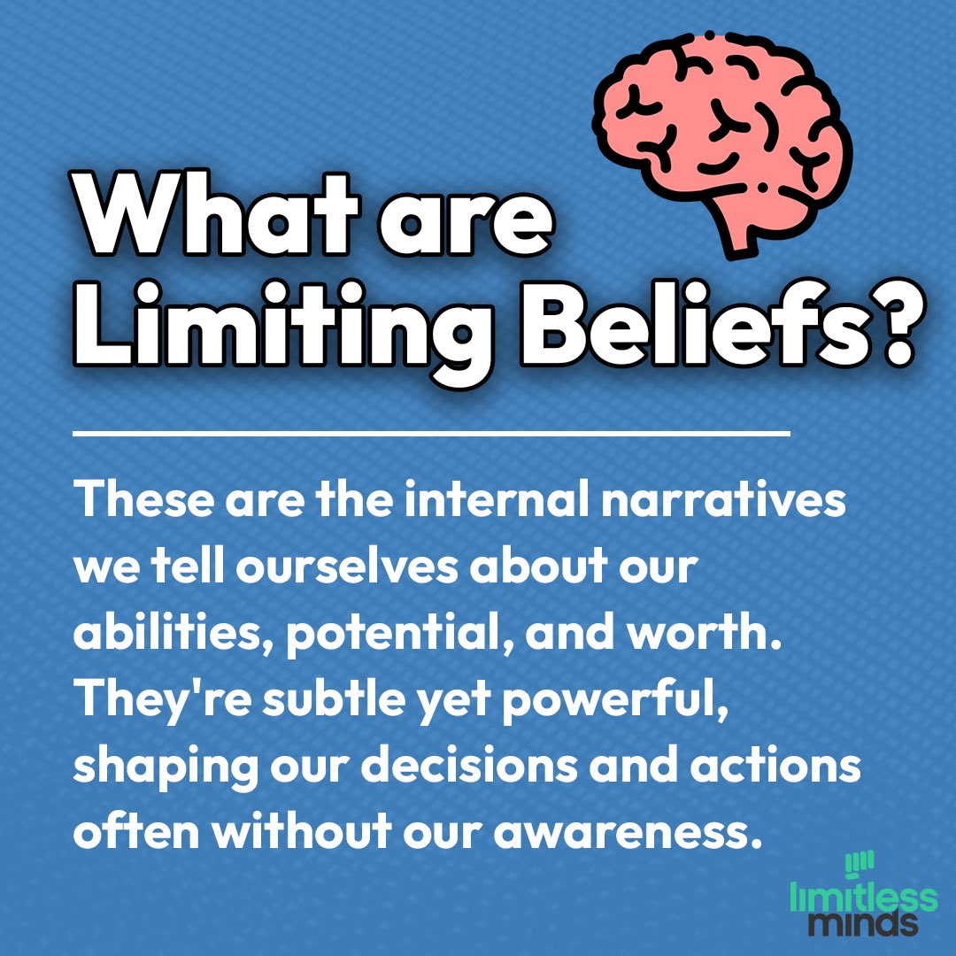 In our journey towards success, one significant roadblock often goes unnoticed: limiting beliefs. These are the internal narratives we tell ourselves about our abilities, potential, & worth. They're subtle yet powerful, shaping our decisions & actions often without our awareness.