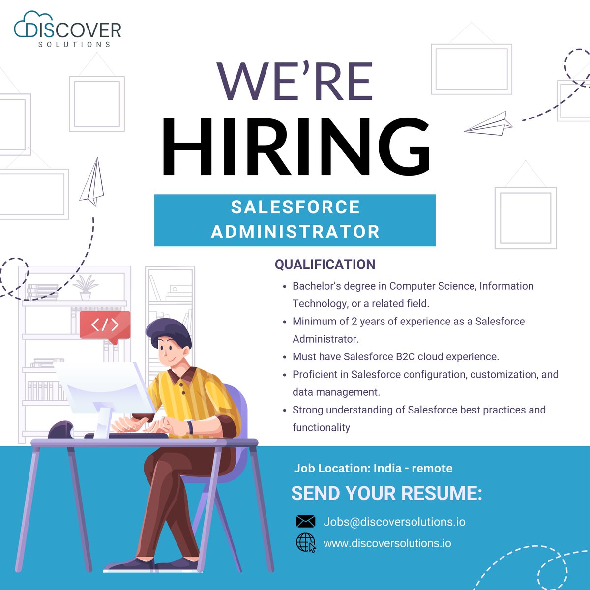 DiscoverSoln's tweet photo. 🚀 Elevate your career as a Salesforce Administrator! 🌐 Join our dynamic team and shape the future of CRM excellence. 💼 Responsibilities include optimizing workflows, managing user access, and driving system enhancements. Apply now #SalesforceAdmin #CareerOpportunity #Jobs https://t.co/zafhjLHq2n