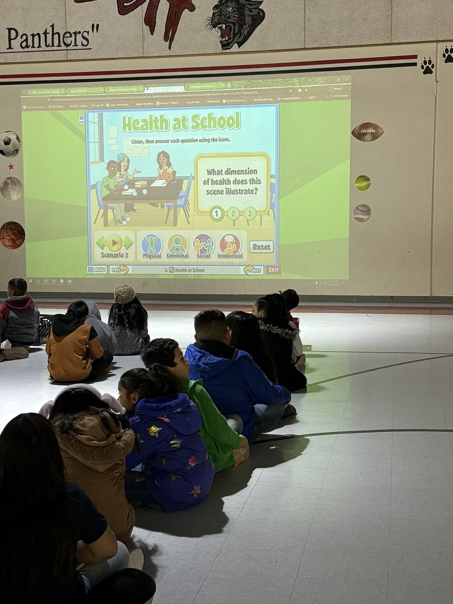 Kicking off our week with health lessons from @Quaver_Ed Our Panthers learned about the four factors that contribute to our health! ❤️🐾 #PAWsomePanthers #PawsUp #TheMoreYouKnow @CoachDJ2016 @TristeCoach @CoachFlores6