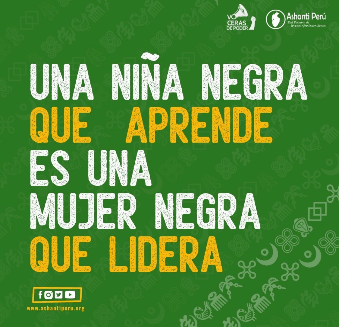 LiaZevallosM's tweet image. En Latinoamérica, sólo el 30% de lxs afrodescendientes logra completar la educación secundaria y 6 de cada 1000 jóvenes van a la universidad. 

La educación es un derecho, su acceso es vital para superar esas barreras.

#igualdad #educaciondecalidad #afrodescendientes #afro