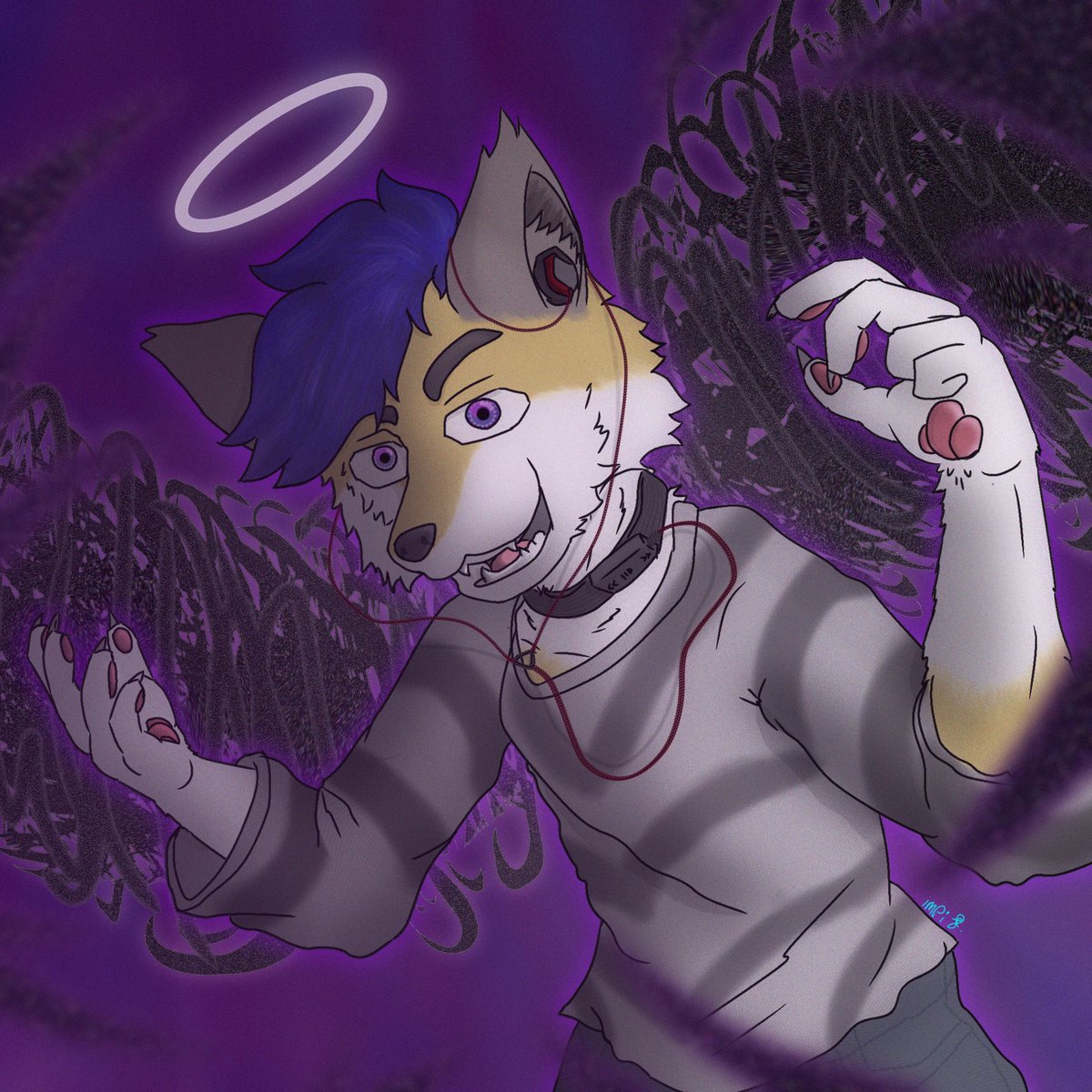 impinja's tweet photo. Oh, I almost forgot 
I was doing comissions on my Telegram, so...

A IRL friend doing Acellerator's Cosplay uwu https://t.co/FOAlfSItAX