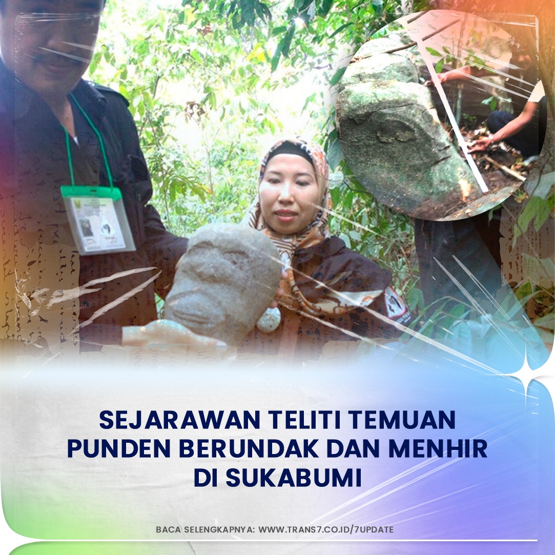 trans7club's tweet photo. Penjelajah temukan punden berundak, menhir, hingga jejak kaki di atas batu di Sukabumi, Jawa Barat. Sejarawan pun dalami lebih lanjut terkait temuan ini.
Baca selengkapnya di https://t.co/rwBxgj9i8o
#TRANS7Update #Sobat7JadiTau #Berita #Viral #Sukabumi #Sejarah #Menhir https://t.co/QohJtGlBcy