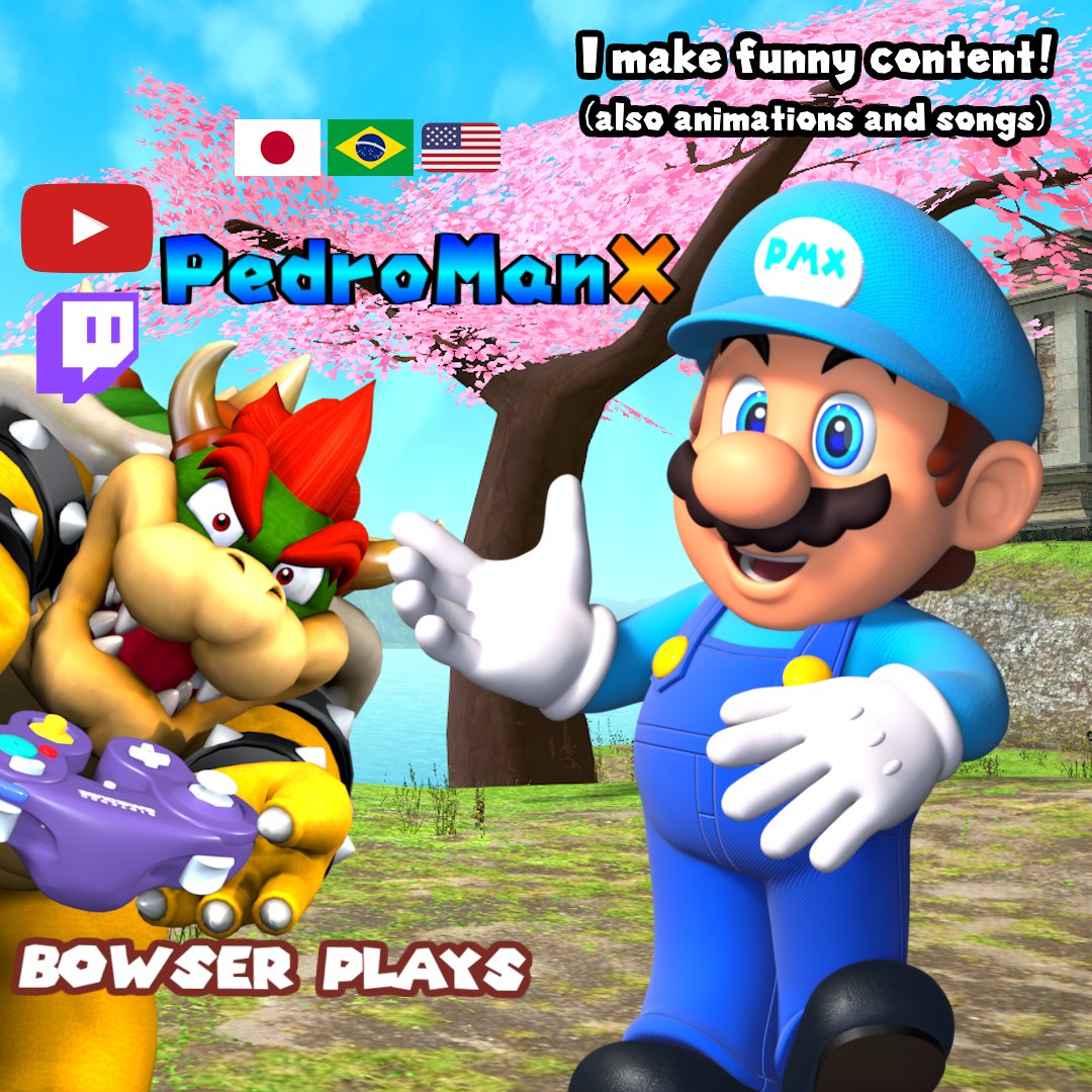 PedroManX89's tweet image. Who i am? i'm Pedro. ☁️✨
I make funny content! also Animations and Songs on Youtube (Bowser plays too :D)
(日本が大好きです ✨)
Youtube: youtube.com/c/PedroManX
Twitch: twitch.tv/pedromanx