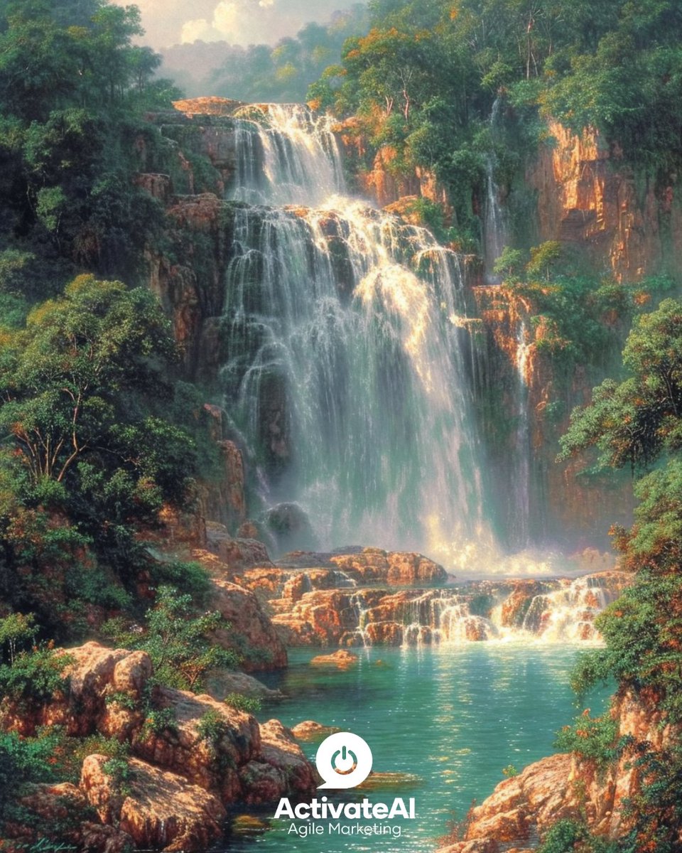 ActivateAI_mkt's tweet photo. Te compartimos esté prompt para que puedas crear tu propia imagen de naturaleza con cascadas, esto y más está disponibles en nuestro catálogo de Imágenes con sus #Prompts.  #marketingagil #marketing  #inteligenciaartificial #ai #creacióndecontenido https://t.co/kwxzrHvVEu