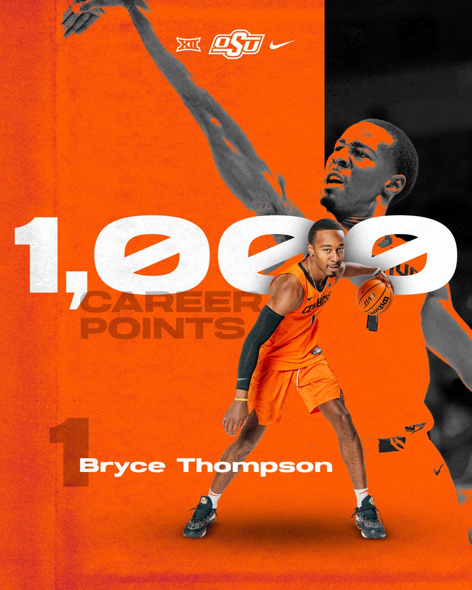 1⃣,0⃣0⃣0⃣ career points for BT 🤠

#GoPokes | #LetsWork