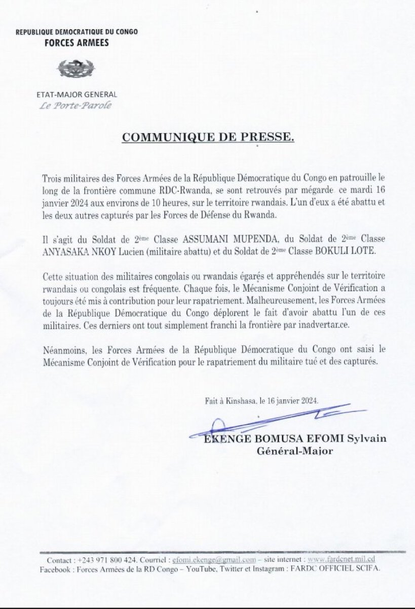 ChrisNyamabo's tweet photo. Le Rwanda depuis 1996 à cultivé une ascendence psychologique militaire sur la RDC qui doit être brisée par un déluge de feu sur le territoire exiguë de milles collines.

Le culot a conduit à cet incident se répétera encore et encore tant que la RDC ne lavera l’affront contre son honneur bafoué le 17 Mai 1997.